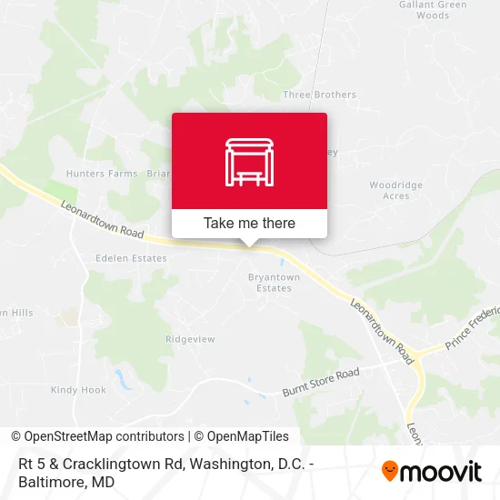 Rt 5 & Cracklingtown Rd map
