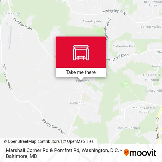 Marshall Corner Rd & Pomfret Rd map