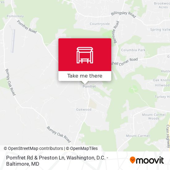 Pomfret Rd & Preston Ln map