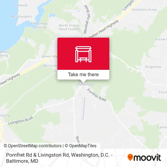 Pomfret Rd & Livingston Rd map