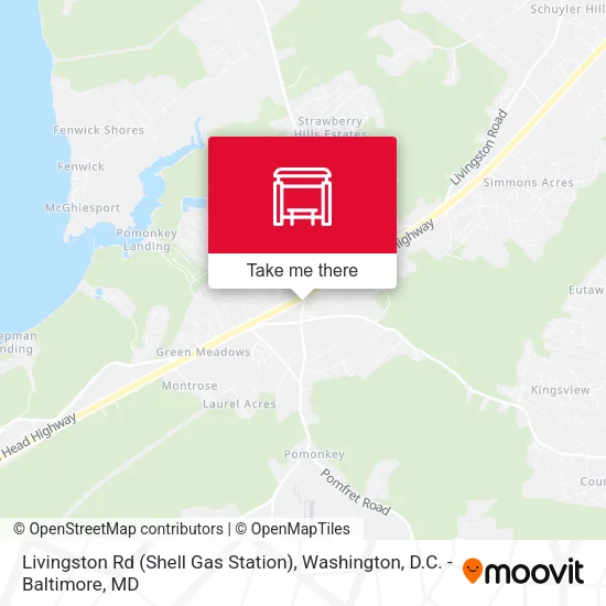 Livingston Rd (Shell Gas Station) map