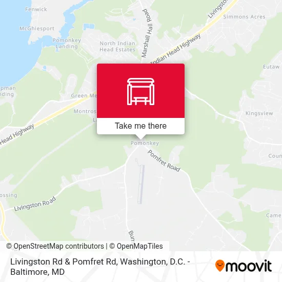 Livingston Rd & Pomfret Rd map