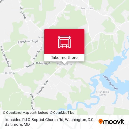 Ironsides Rd & Baptist Church Rd map