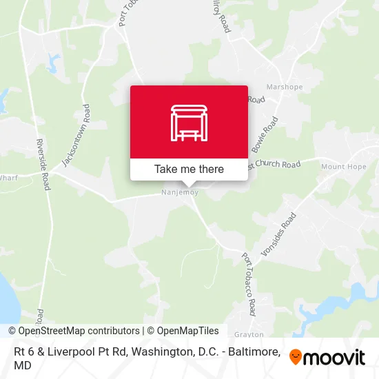 Rt 6 & Liverpool Pt Rd map