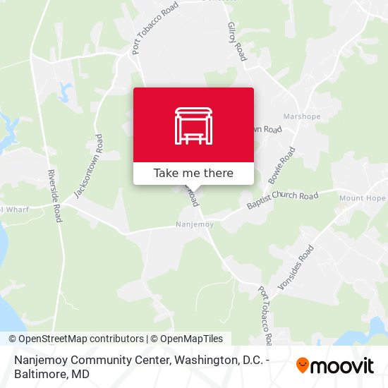 Nanjemoy Community Center map