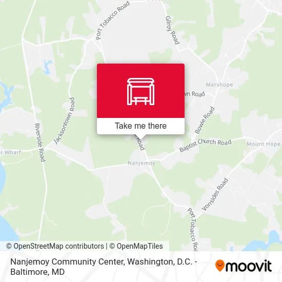 Nanjemoy Community Center map