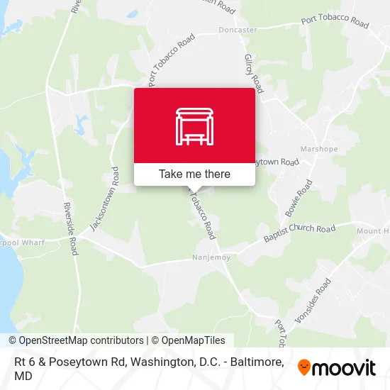 Rt 6 & Poseytown Rd map