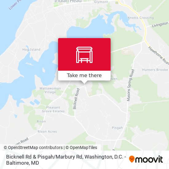 Bicknell Rd & Pisgah / Marbury Rd map