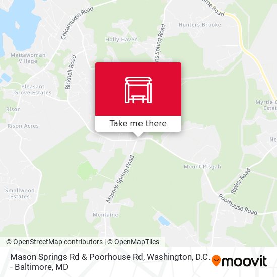 Mapa de Mason Springs Rd & Poorhouse Rd