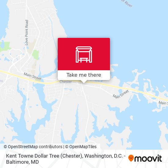 Kent Towne Dollar Tree (Chester) map