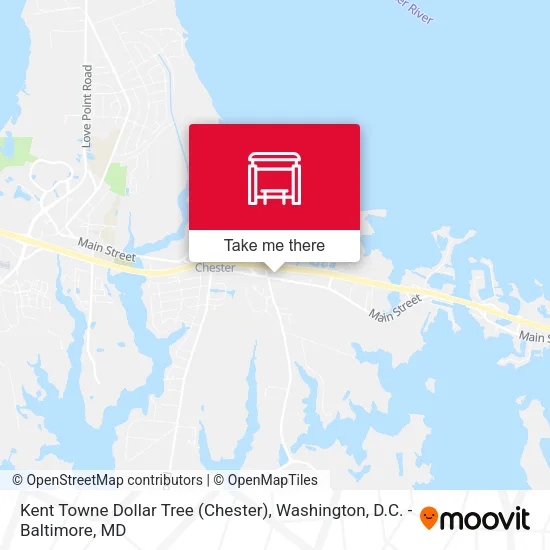 Kent Towne Dollar Tree (Chester) map