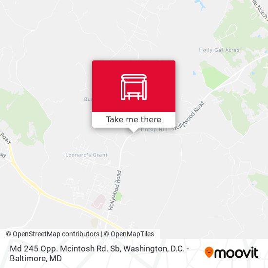 Md 245 Opp. Mcintosh Rd. Sb map