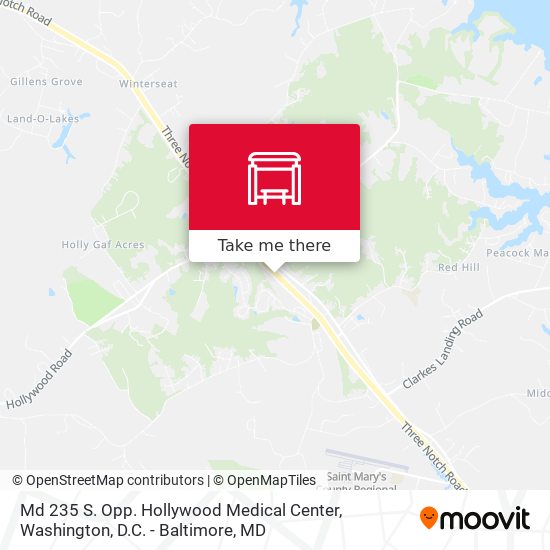 Md 235 S. Opp. Hollywood Medical Center map