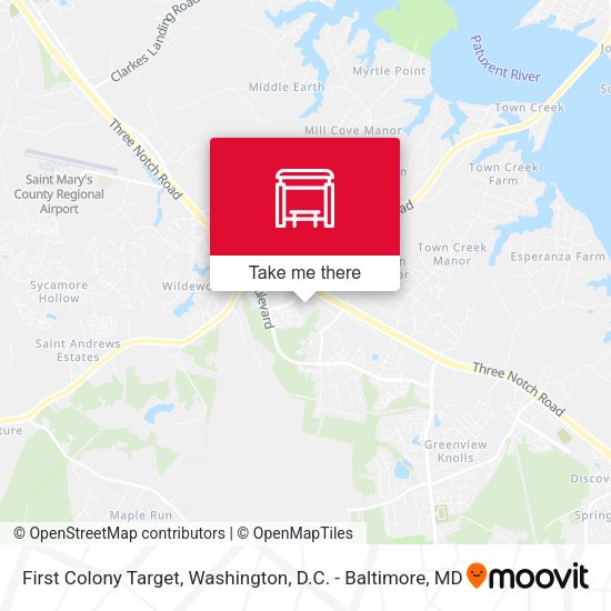 First Colony Target map