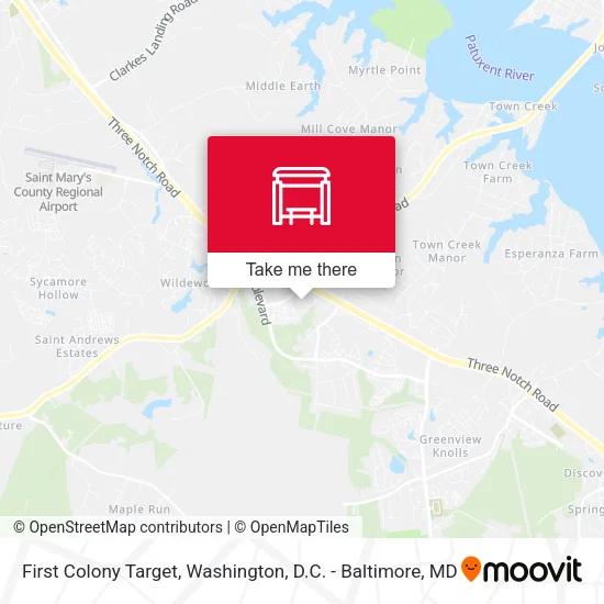 First Colony Target map