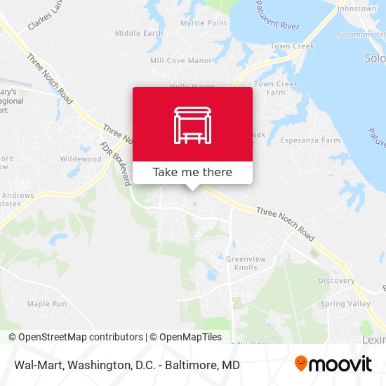 Mapa de Wal-Mart