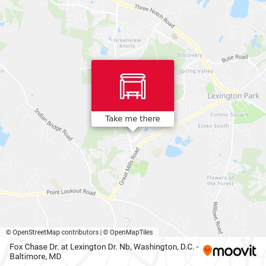 Fox Chase Dr. at Lexington Dr. Nb map
