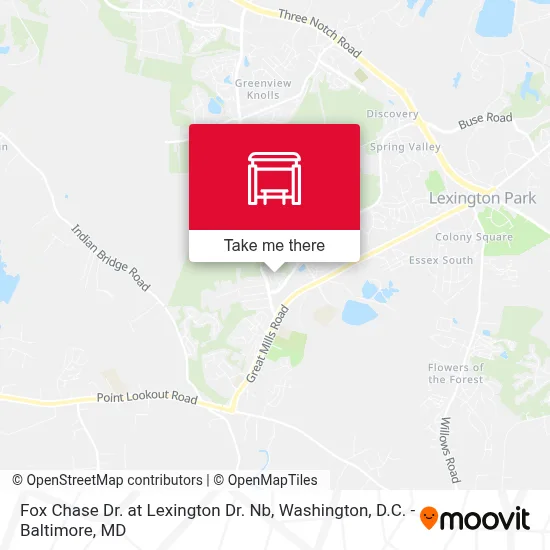 Fox Chase Dr. at Lexington Dr. Nb map