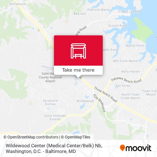 Wildewood Center (Medical Center / Belk) Nb map