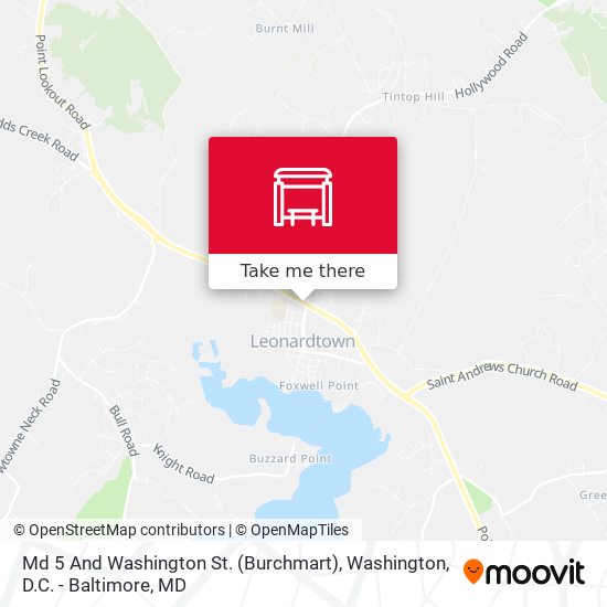 Md 5 And Washington St. (Burchmart) map