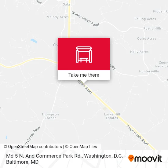 Md 5 N. And Commerce Park Rd. map