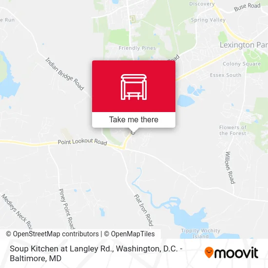 Soup Kitchen at Langley Rd. map