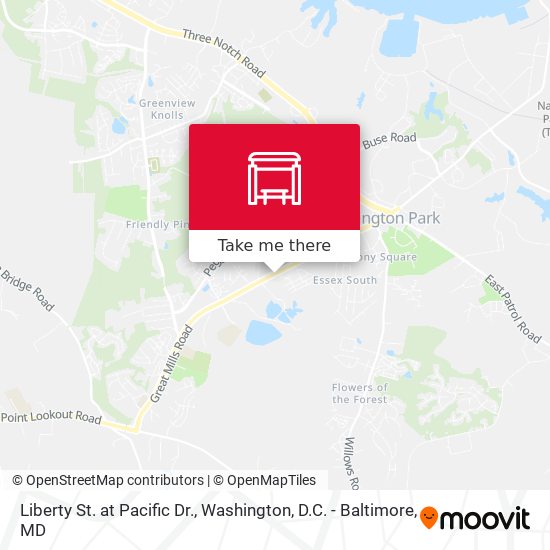 Liberty St. at Pacific Dr. map