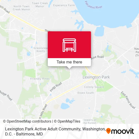 Lexington Park Active Adult Community map