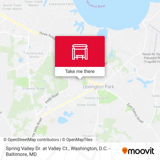 Spring Valley Dr. at Valley Ct. map