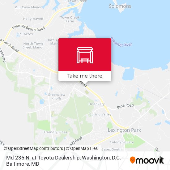 Mapa de Md 235 N. at Toyota Dealership