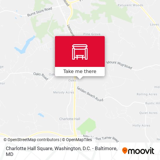 Mapa de Charlotte Hall Square