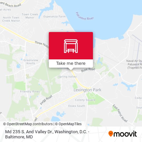 Md 235 S. And Valley Dr. map