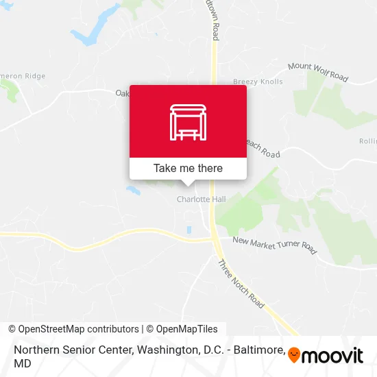 Northern Senior Center map
