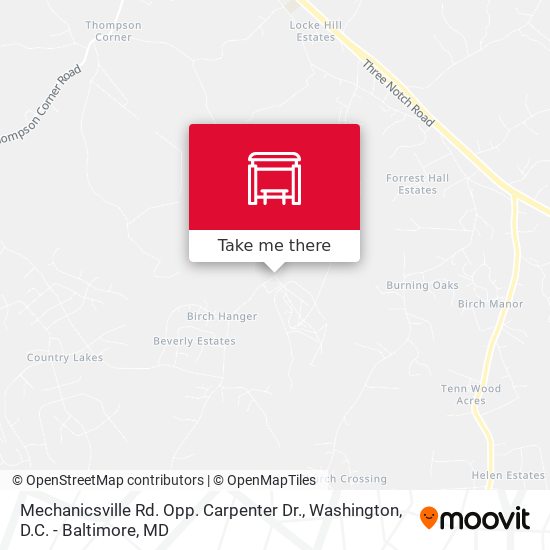 Mechanicsville Rd. Opp. Carpenter Dr. map