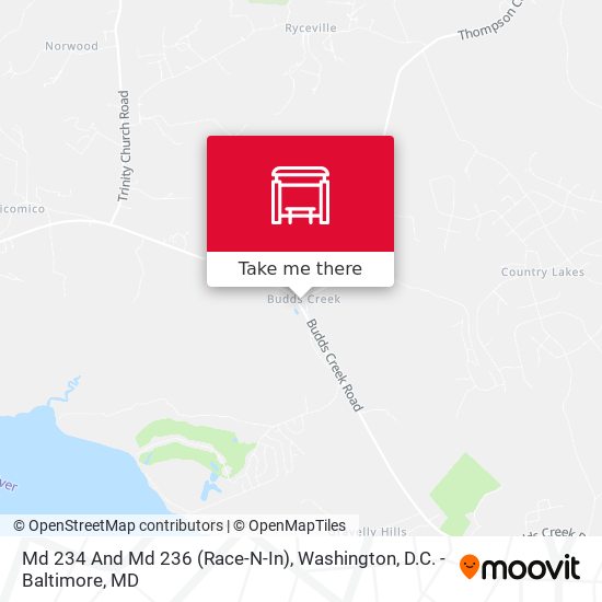 Md 234 And Md 236 (Race-N-In) map