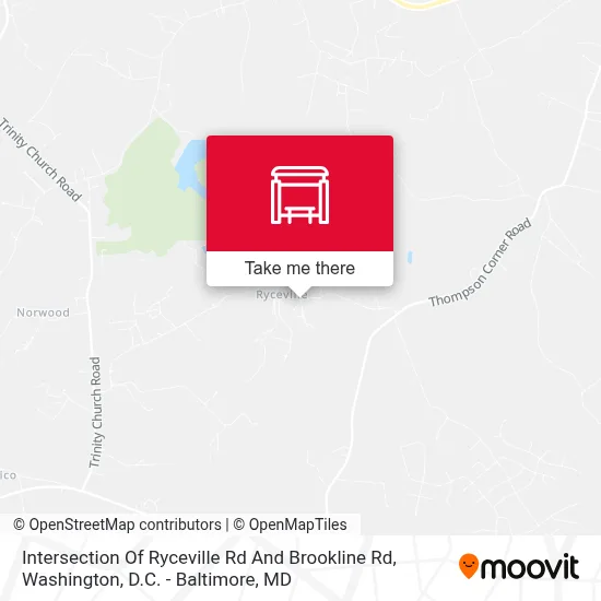 Intersection Of Ryceville Rd And Brookline Rd map