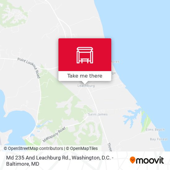 Md 235 And Leachburg Rd. map