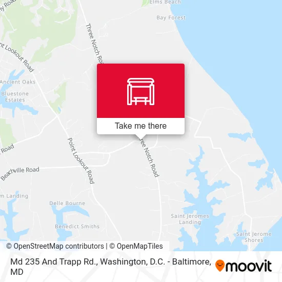 Md 235 And Trapp Rd. map