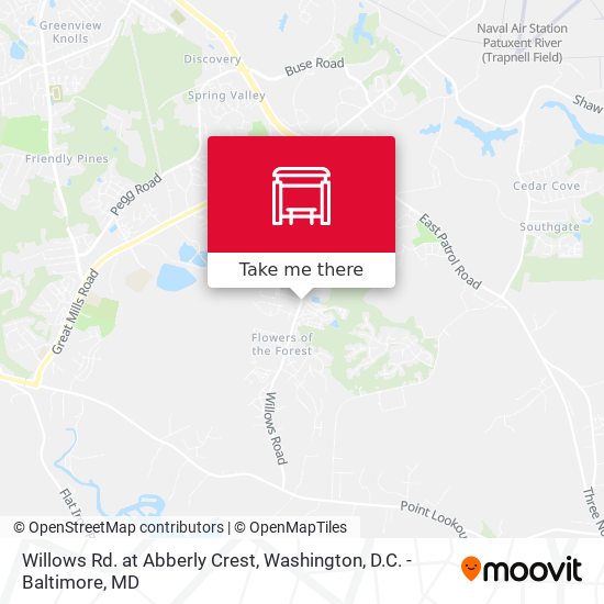 Mapa de Willows Rd. at Abberly Crest