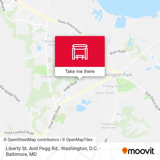 Liberty St. And Pegg Rd. map
