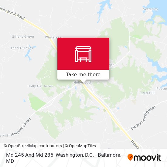 Mapa de Md 245 And Md 235