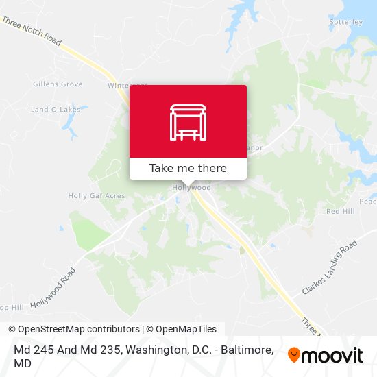 Md 245 And Md 235 map