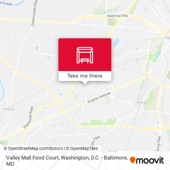Valley Mall Food Court map