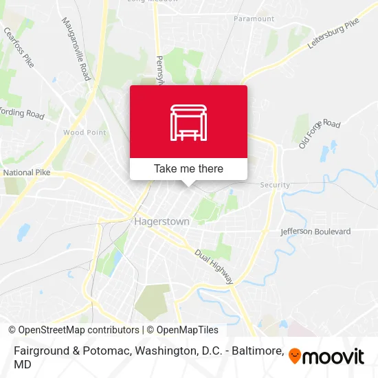 Fairground & Potomac map