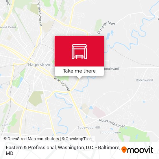 Eastern & Professional map
