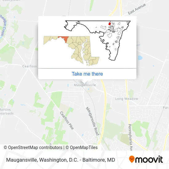 Maugansville map