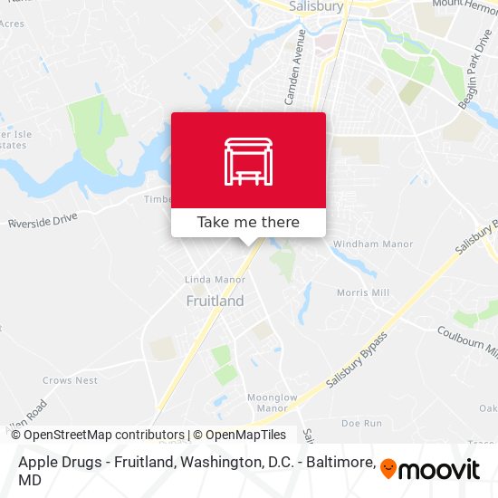 Apple Drugs - Fruitland map