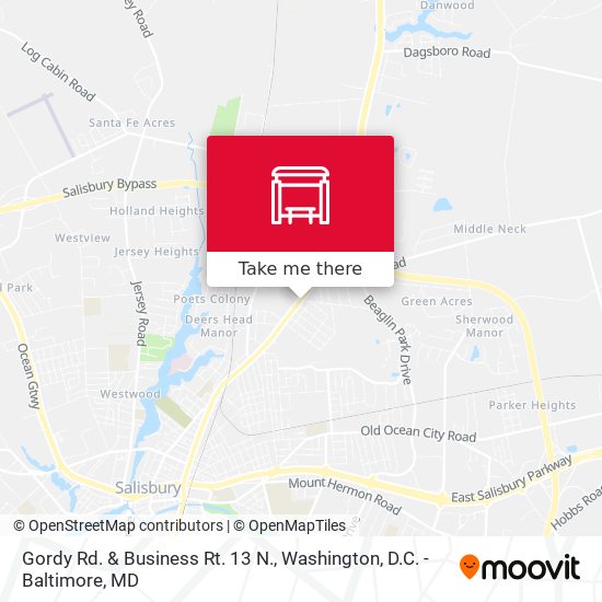 Mapa de Gordy Rd. & Business Rt. 13 N.