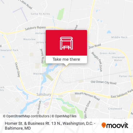 Homer St. & Business Rt. 13 N. map