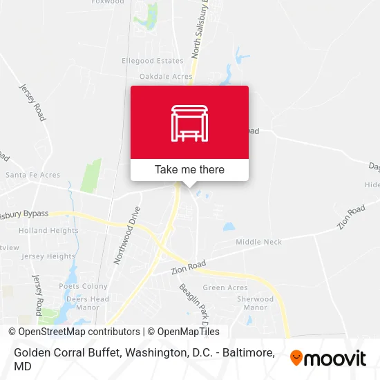 Golden Corral Buffet map